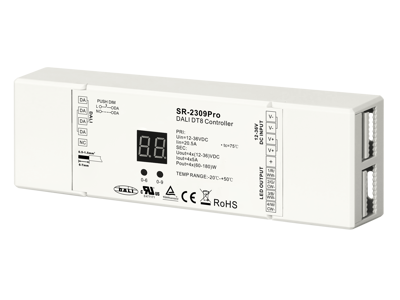 4-i-1 LED dæmper DALI/CCT/RGBW/PUSH